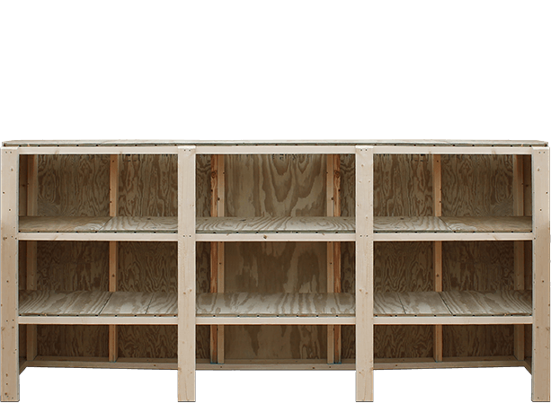 Old Hickory Sheds Shelves Option