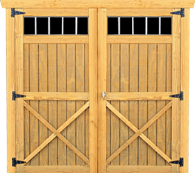 Old Hickory Sheds Transom Door Option